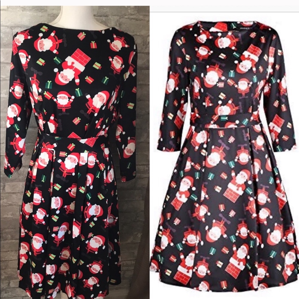 Christmas Dress. Ouges Santa Claus Dress, Large - image 2